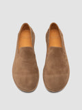 MIENNE 001 - taupefarbene Slipper aus Wildleder - thumb image 2,side view