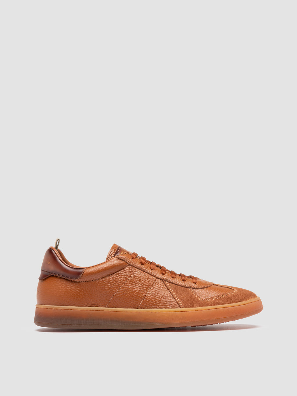 MILITIA 001 - Brown Leather Sneakers - image 1,side view