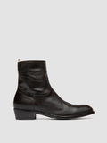 MONEGAL 002 - Brown Leather Zip boots - thumb image 1,side view