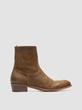 MONEGAL 002 - Brown Suede Zip boots - thumb image 1,side view