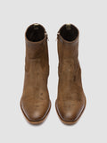 MONEGAL 002 - Brown Suede Zip boots - thumb image 2,side view