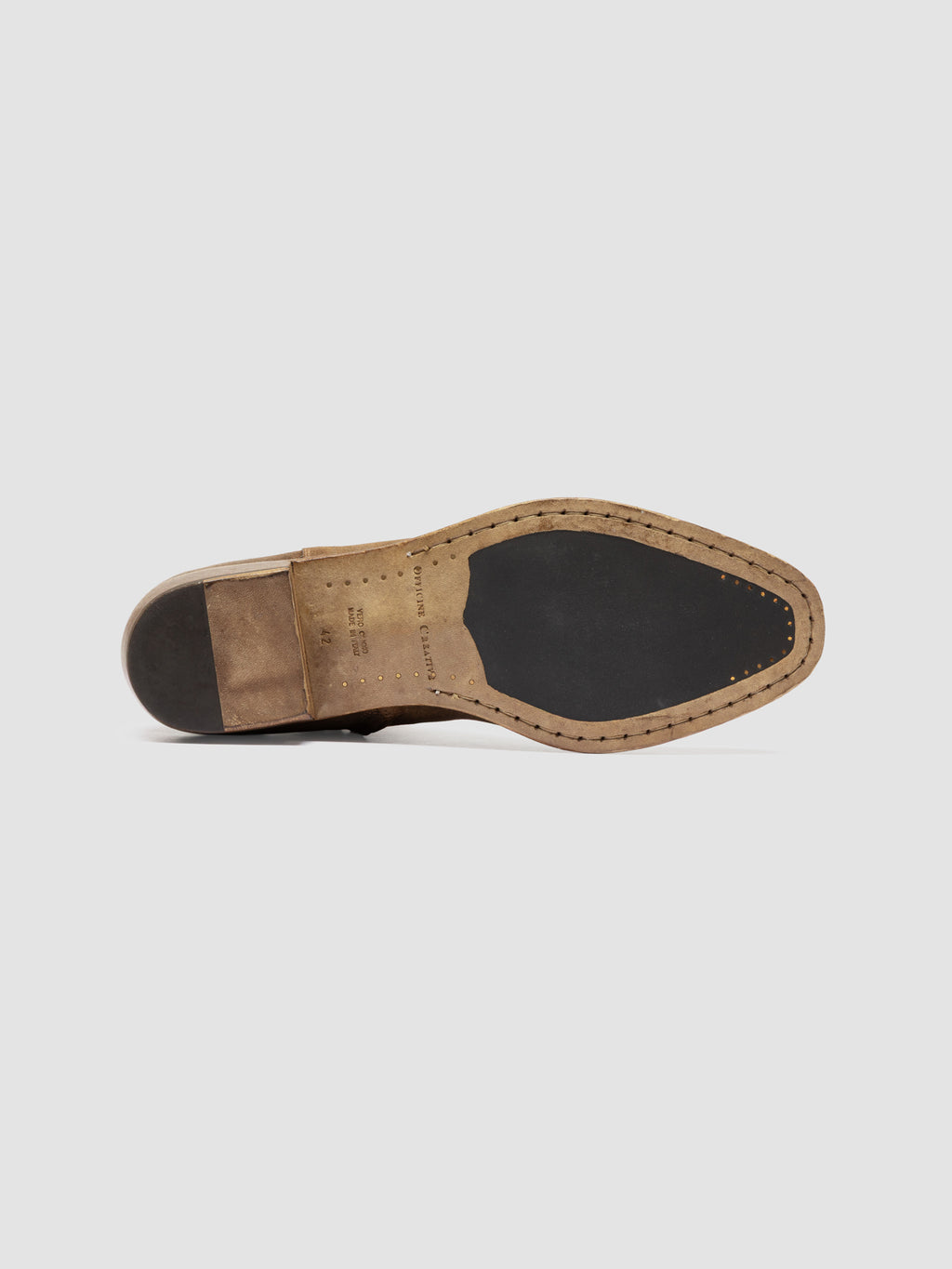 MONEGAL 002 - Brown Suede Zip boots - image 5,side view