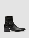 MONEGAL 004 - Black Leather Zipped Boots - thumb image 1,side view