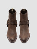 MONEGAL 004 - Brown Suede Zipped Boots - thumb image 2,side view