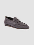 OLIVER 001 - Blue Suede Venetian Loafers - thumb image 3,side view