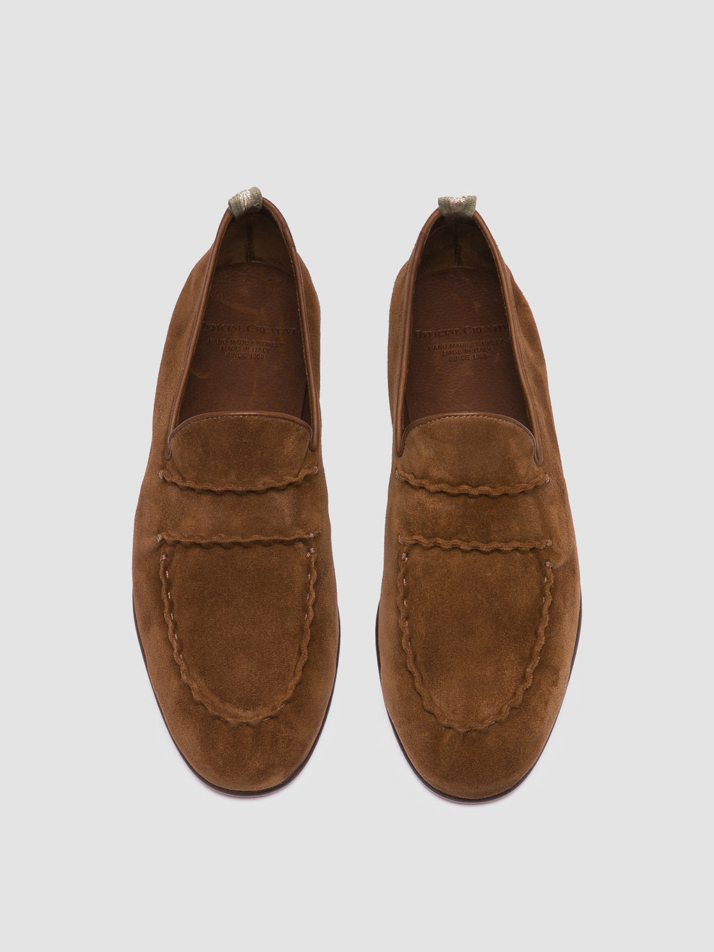OLIVER 001 - Brown Suede Venetian Loafers - image 2,side view