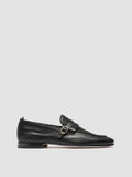 OLIVER 011 - Black Leather Penny Loafers - thumb image 1,side view