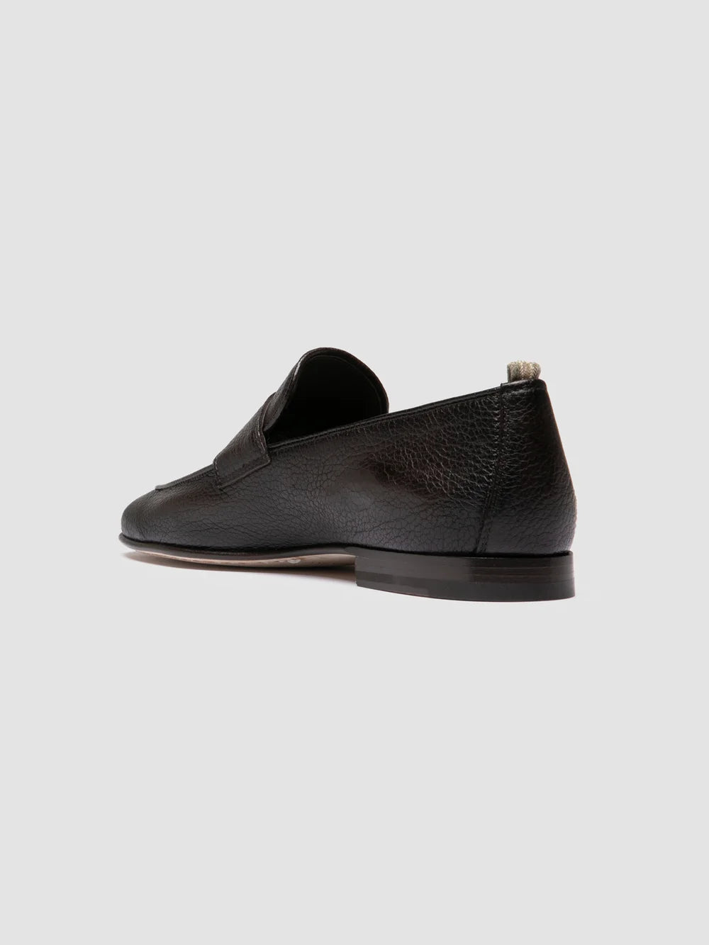 OLIVER 011 - Brown Leather Penny Loafers - image 4,side view