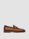 OPERA FLEXI 101 - Light Brown Suede Penny Loafers - thumb image 1,side view