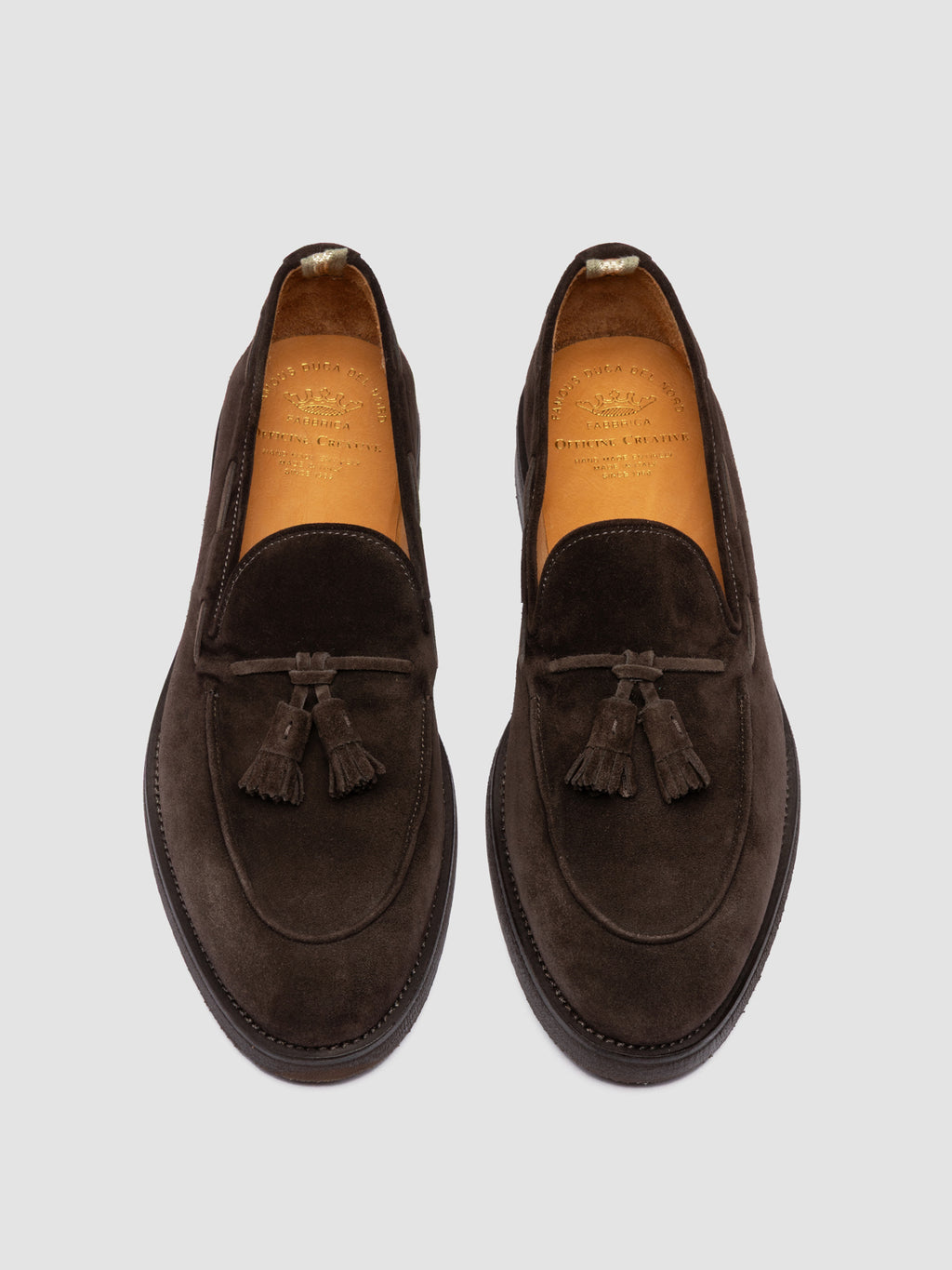 OPERA FLEXI 103 - Brown Leather Tassel Loafers - image 2,side view