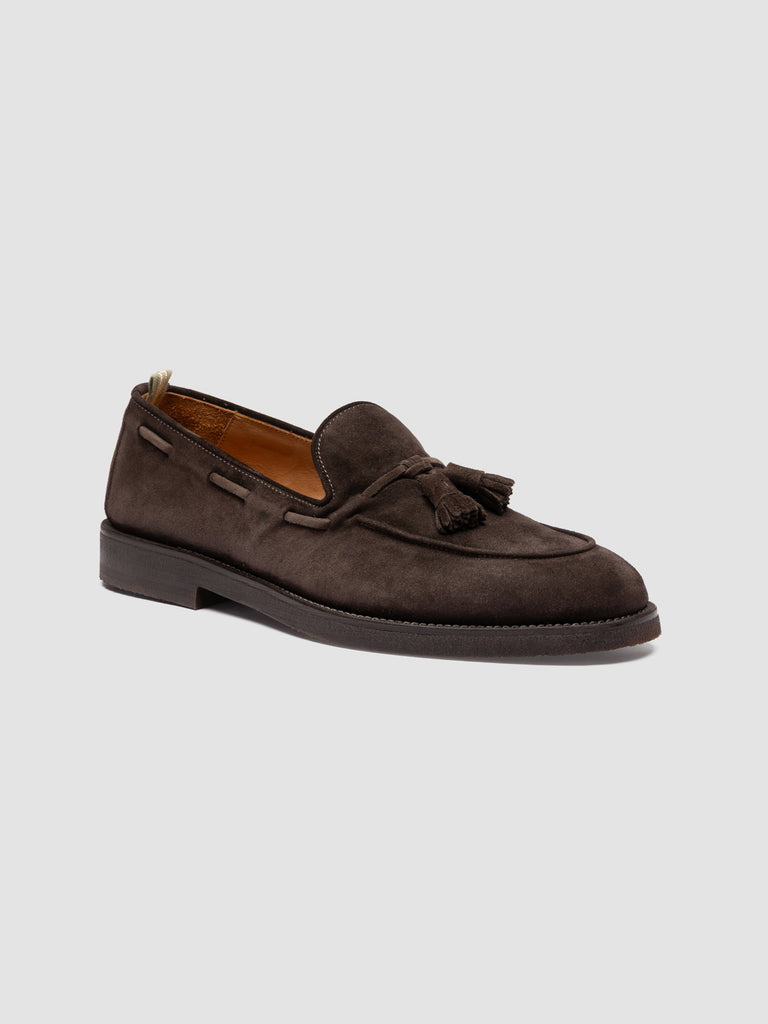 OPERA FLEXI 103 - Brown Leather Tassel Loafers