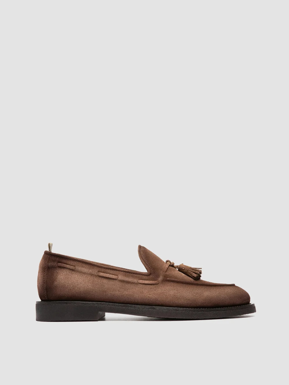 OPERA FLEXI 106 - Brown Suede Tassel Loafers - image 1,side view