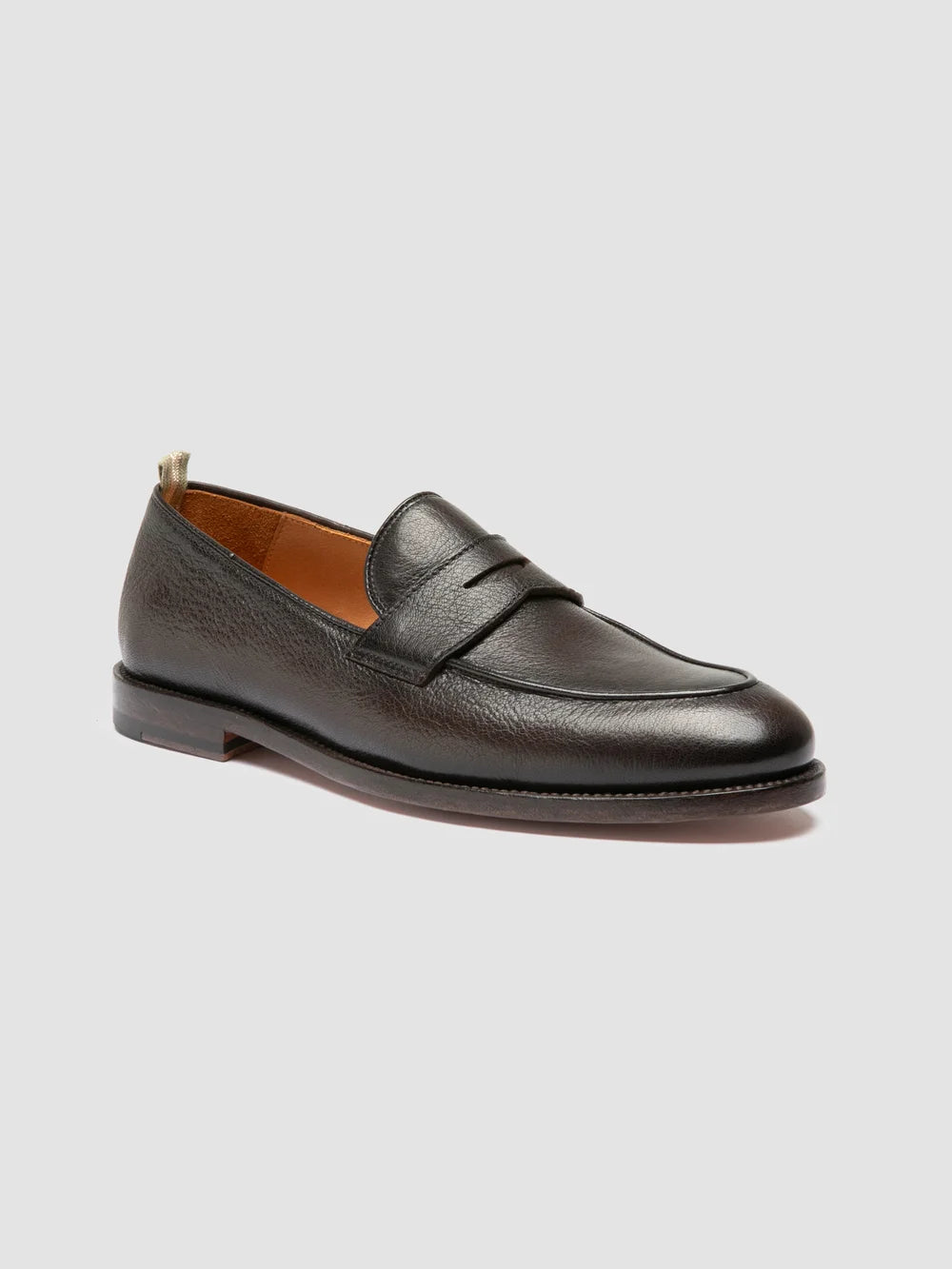 OPERA 001 - Braune Slipper aus Leder - image 3,side view
