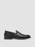 OPERA 001 - Black Leather Penny Loafers - thumb image 1,side view