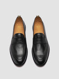 OPERA 001 - Black Leather Penny Loafers - thumb image 2,side view