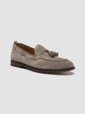 OPERA 002 - Taupefarbene Slipper aus Wildleder mit Quaste - thumb image 3,side view