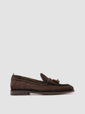 OPERA 002 - Braune Slipper aus Wildleder mit Quaste - thumb image 1,side view