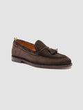 OPERA 002 - Braune Slipper aus Wildleder mit Quaste - thumb image 3,side view