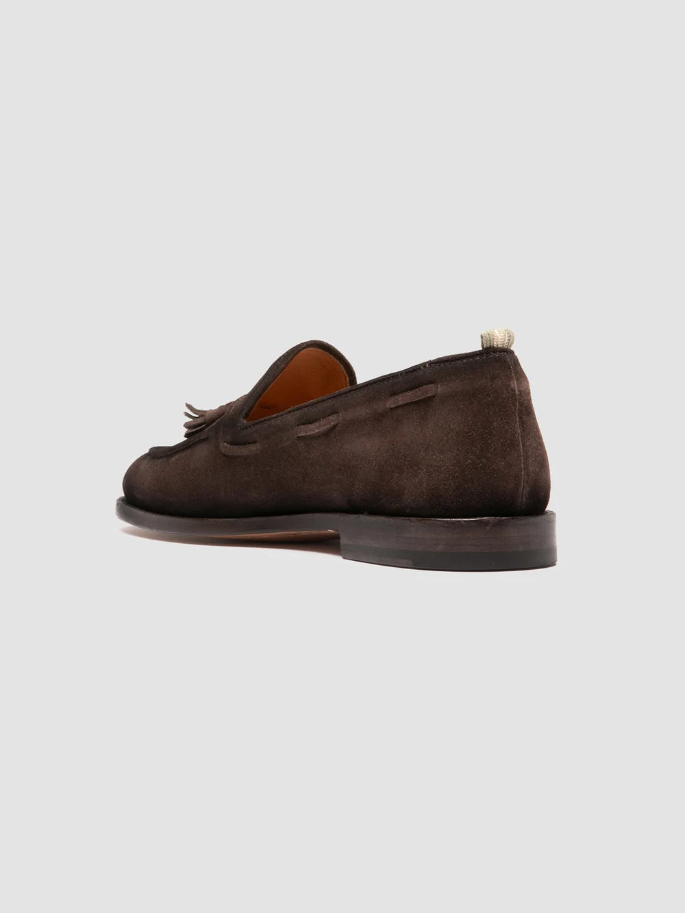 OPERA 002 - Braune Slipper aus Wildleder mit Quaste - image 4,side view