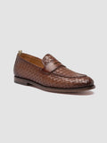 OPERA 003 - Brown Leather Penny Loafers - thumb image 3,side view