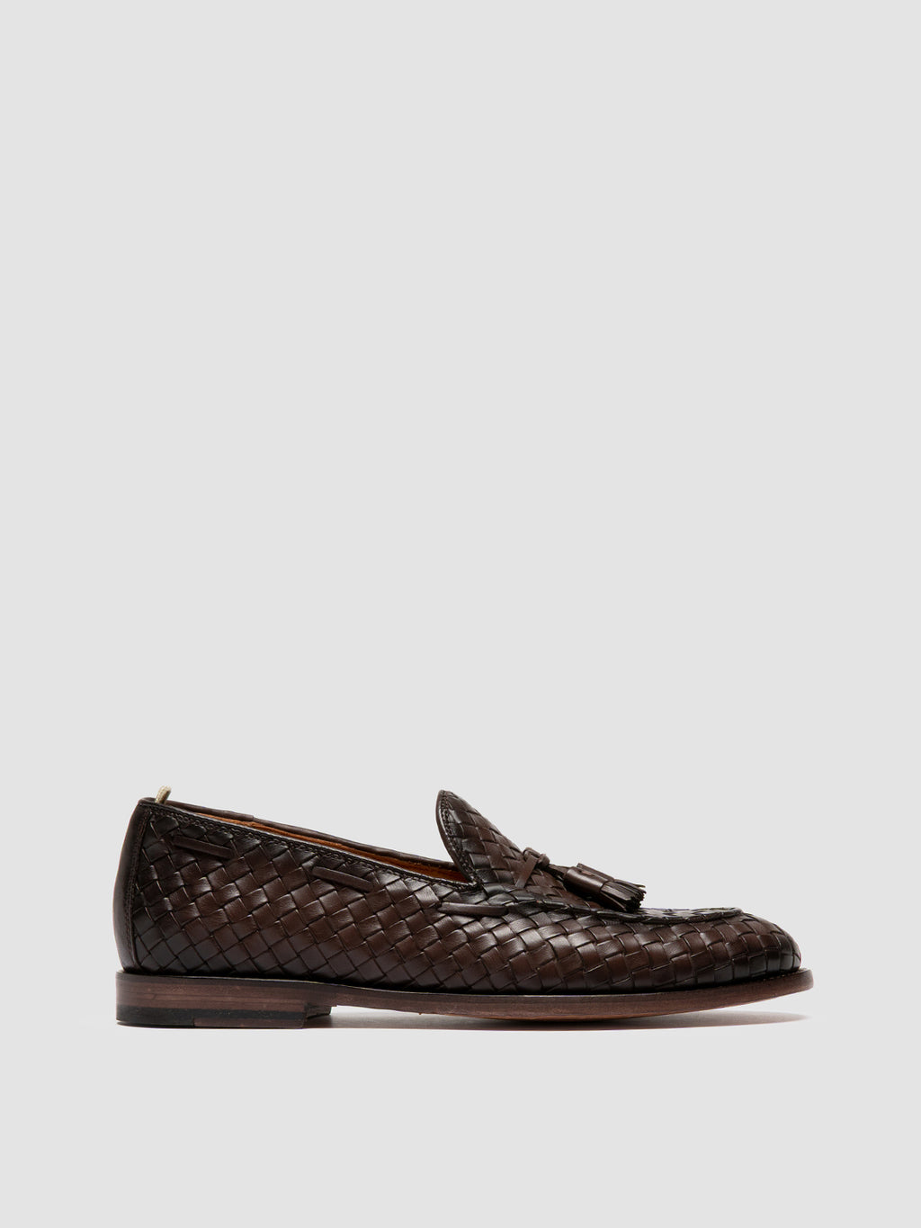 OPERA 004 - Brown Leather Tassel Loafers - image 1,side view