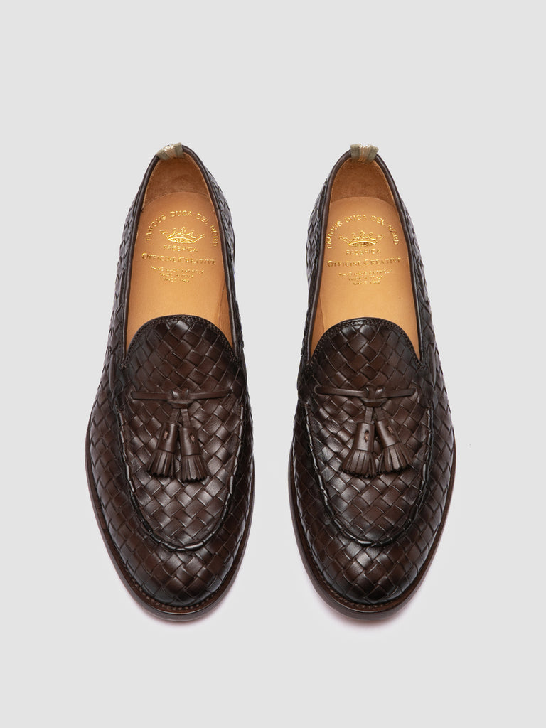 OPERA 004 - Brown Leather Tassel Loafers-hover