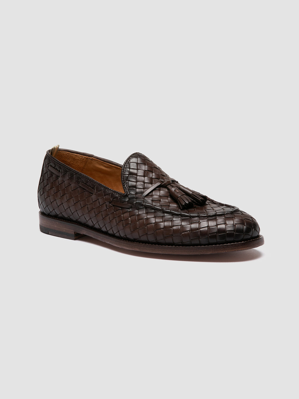 OPERA 004 - Brown Leather Tassel Loafers - image 3,side view
