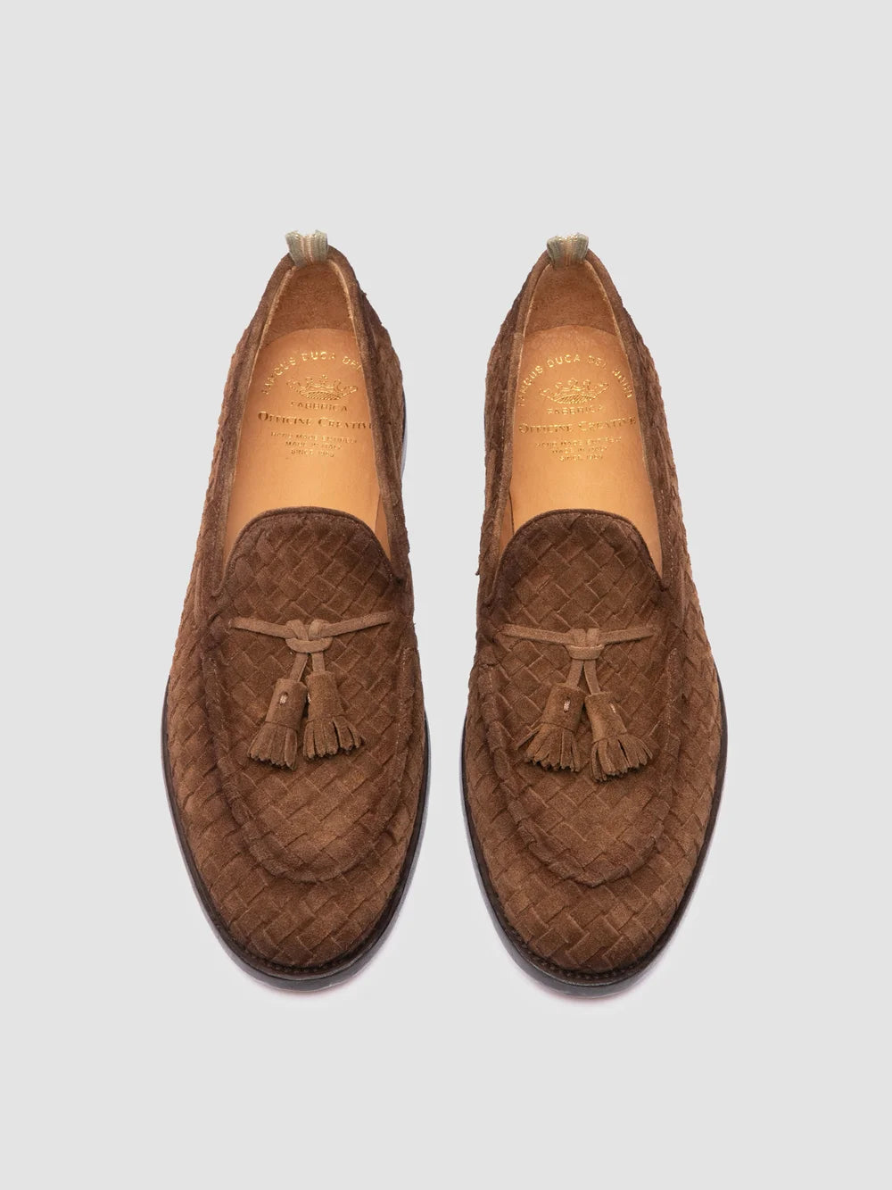 OPERA 004 - Brown Leather Tassel Loafers - image 2,side view