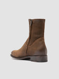 PAUL 002 - Brown Suede Zipped Boots - thumb image 4,side view