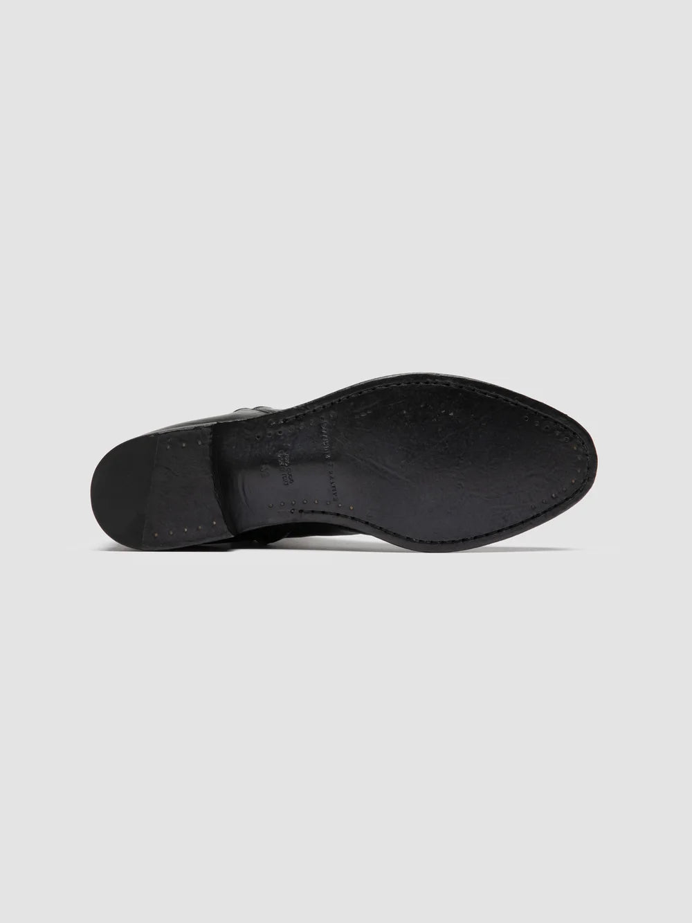 PAUL 002 - Black Leather Zipped Boots - image 5,side view