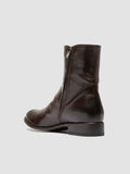 PAUL 002 - Brown Leather Zipped Boots - thumb image 4,side view