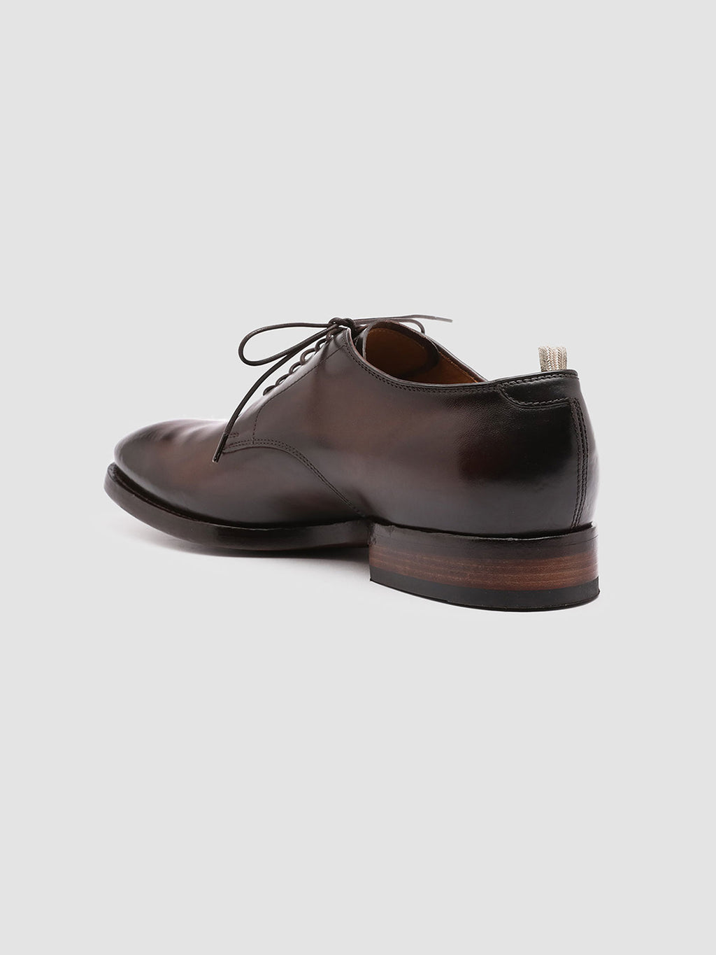 PROVIDENCE 001 - Braune Derby-Schuhe aus Leder - image 4,side view