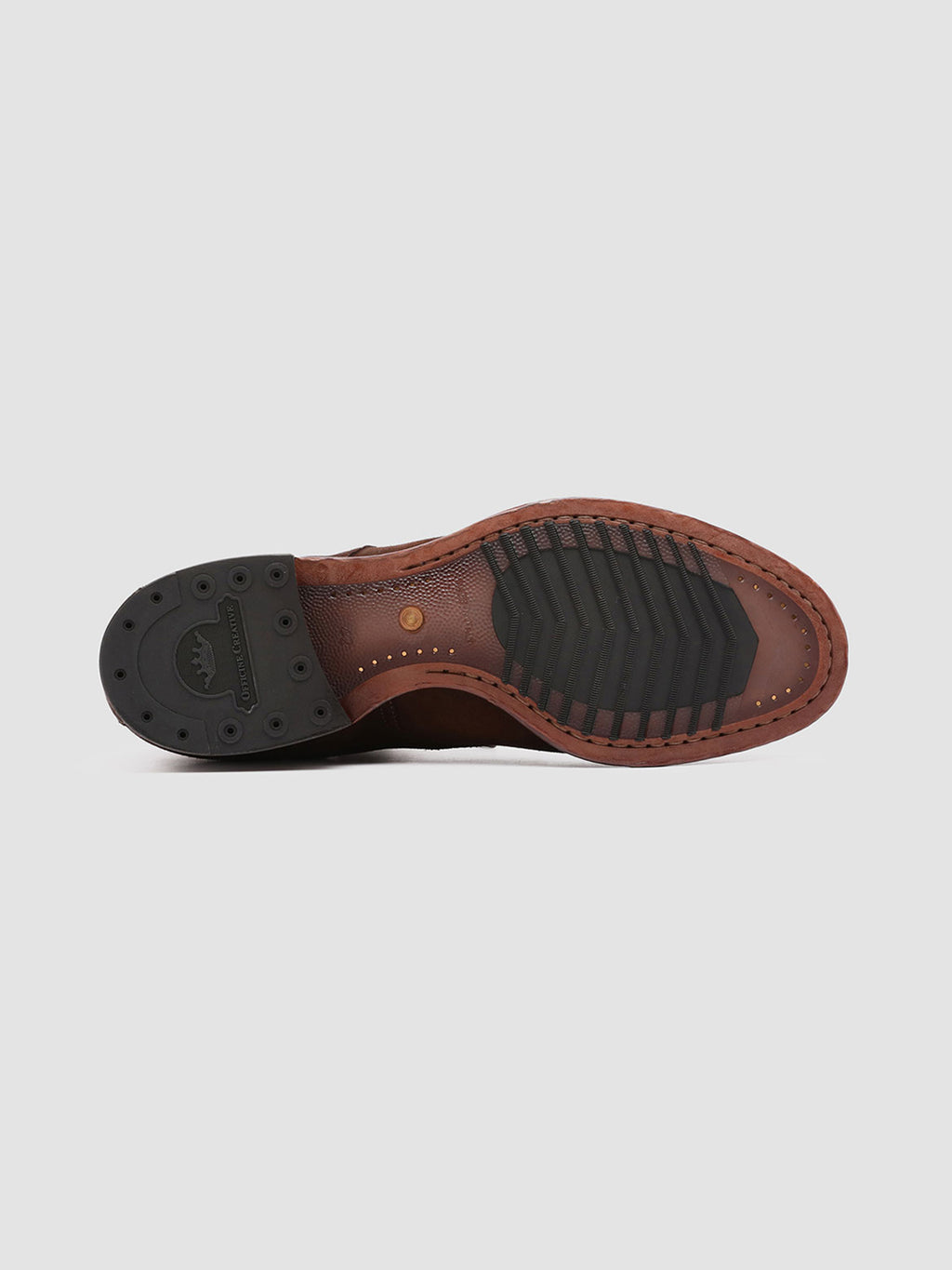 PROVIDENCE 001 - Braune Derby-Schuhe aus Leder - image 5,side view