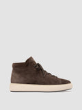 REMASTER 002 - Brown Suede High Top Sneakers - thumb image 1,side view