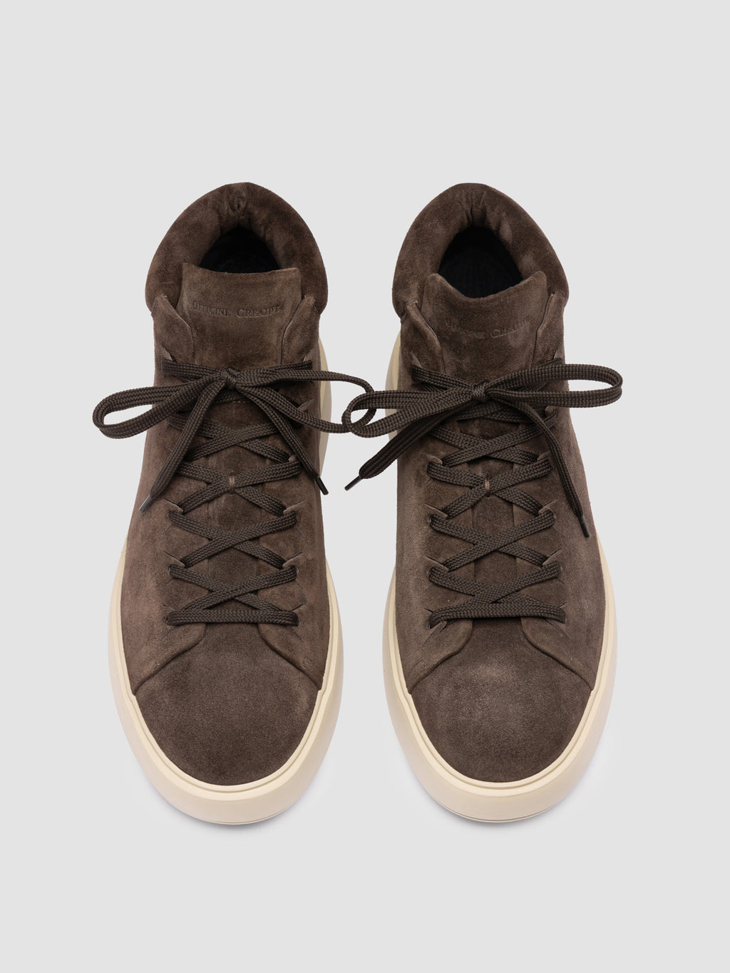 REMASTER 002 - Brown Suede High Top Sneakers - image 2,side view