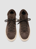 REMASTER 002 - Brown Suede High Top Sneakers - thumb image 2,side view