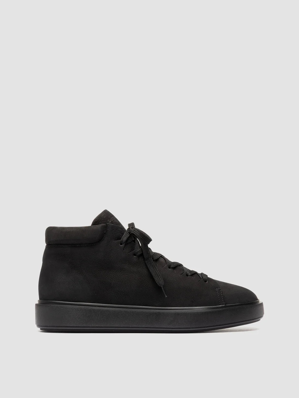 REMASTER 003 - Black Suede High Top Sneakers - image 1,side view