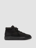 REMASTER 003 - Black Suede High Top Sneakers - thumb image 1,side view