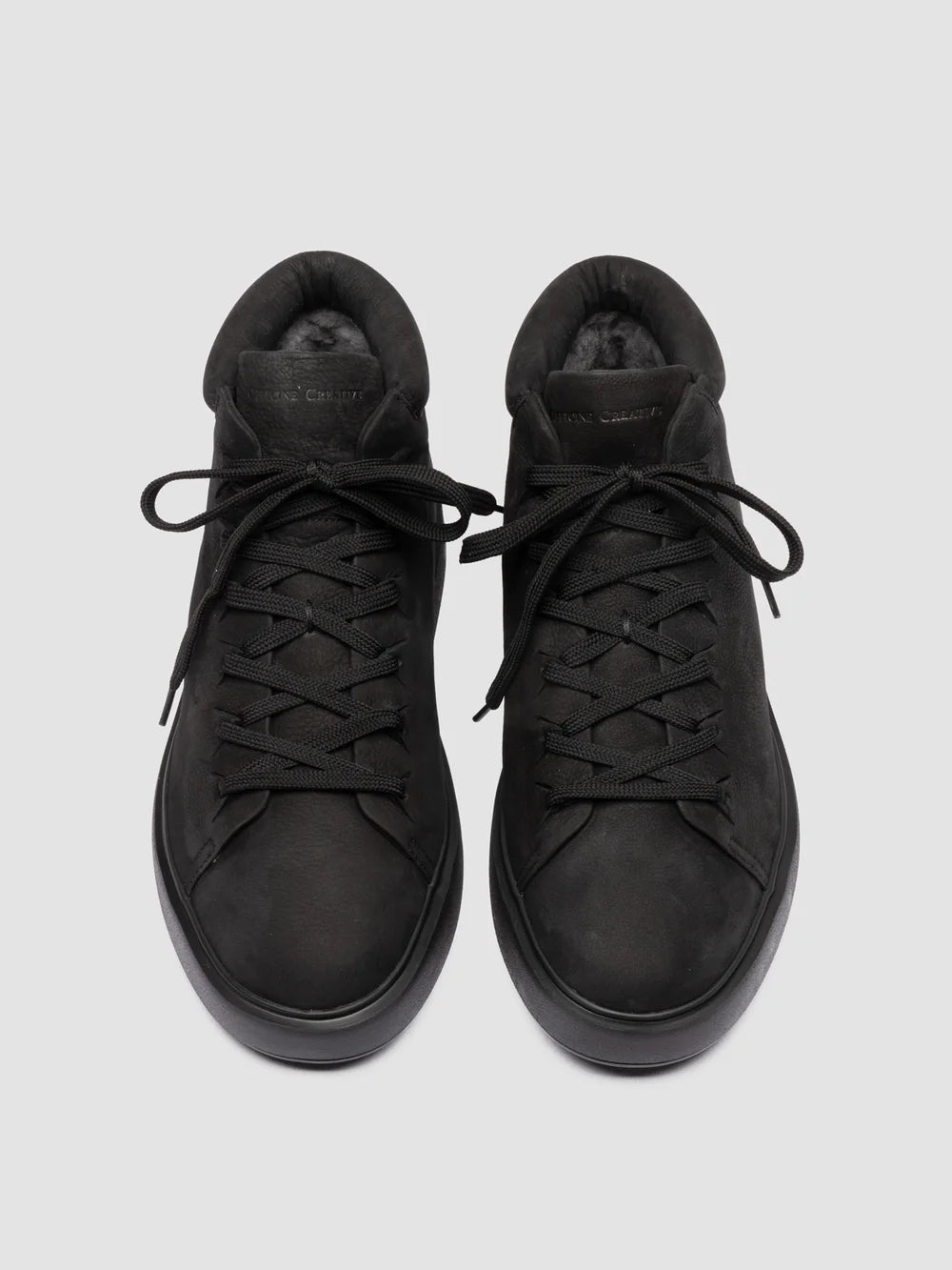 REMASTER 003 - Black Suede High Top Sneakers - image 2,side view