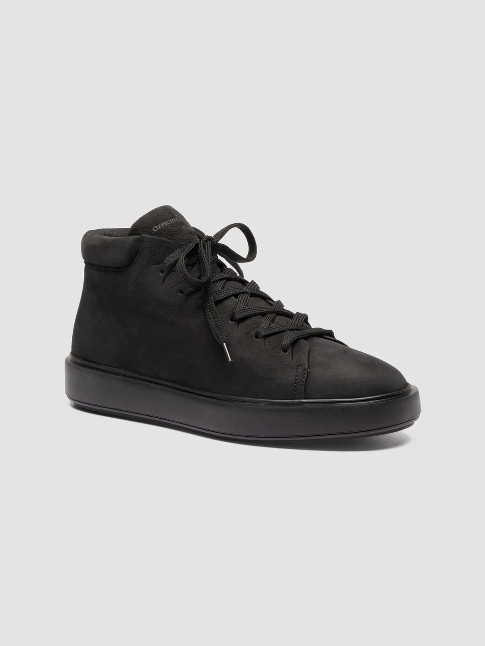 REMASTER 003 - Black Suede High Top Sneakers - image 3,side view