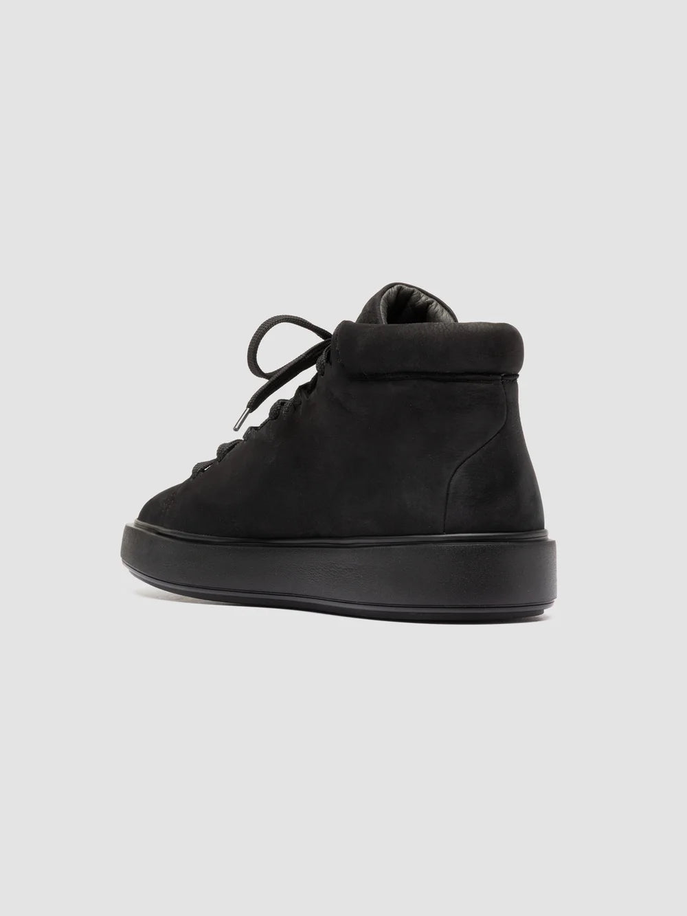 REMASTER 003 - Black Suede High Top Sneakers - image 4,side view