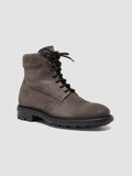 REMOTE 001 - Grey Suede Lace Up Boots - thumb image 3,side view