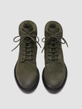 REMOTE 001 - Green Suede Lace Up Boots - thumb image 2,side view