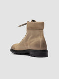 REMOTE 001 - Beige Suede Lace Up Boots - thumb image 4,side view