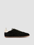 REPERTOIRE 001 - Black Suede Low Top Sneakers - thumb image 1,side view