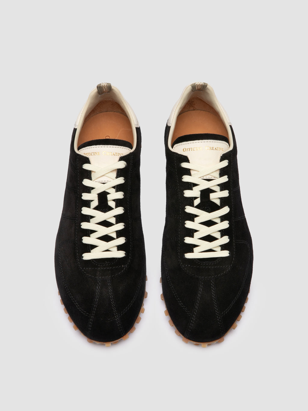 REPERTOIRE 001 - Black Suede Low Top Sneakers - image 2,side view