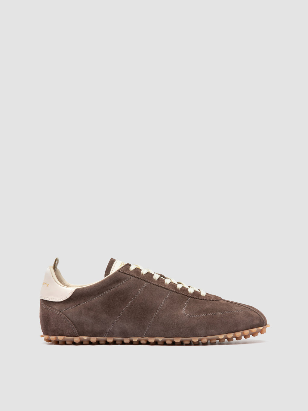 REPERTOIRE 001 - Taupe Suede Low Top Sneakers - image 1,side view