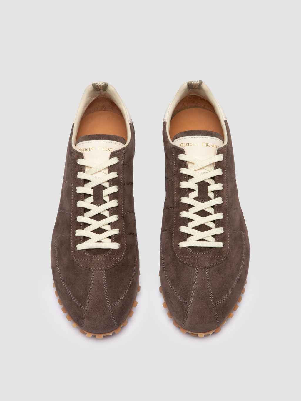REPERTOIRE 001 - Taupe Suede Low Top Sneakers - image 2,side view