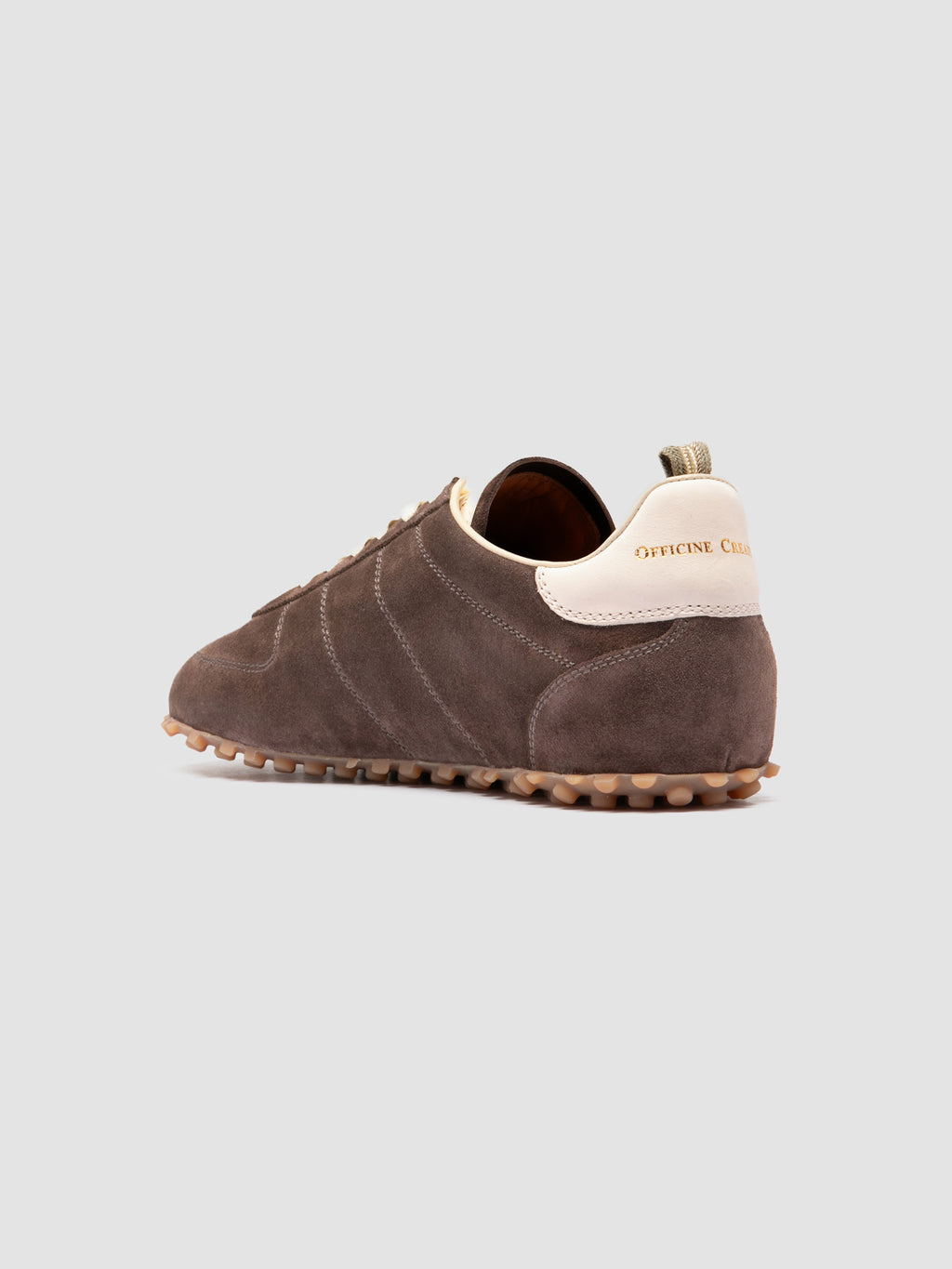REPERTOIRE 001 - Taupe Suede Low Top Sneakers - image 4,side view