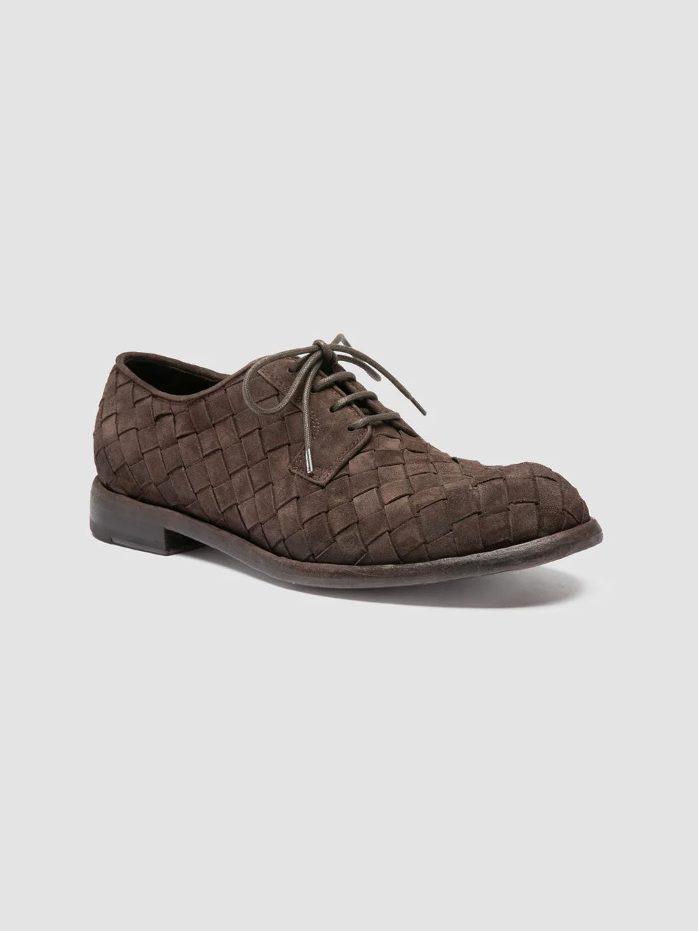 RUGGED 007 - Braune Derby-Schuhe aus Wildleder - image 3,side view